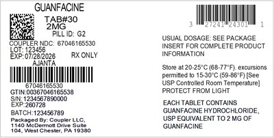 Label (27241 243 01 Guanfacine 2mg 67046 1655 30)